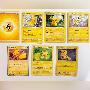 Pikachu Pokémon 7 Card Collection pk2